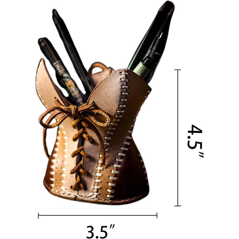 Leather Corset Pen Holder